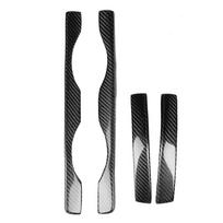 4PCS Carbon Fiber Under Bottom Headlight Eyebrow Eyelid For E36 318I 323I 325I 328I 92 98 black
