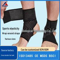 High-Elastic Self-Adhesive Compression Brace for Wrist, Calf, Knee, Waist, Ankle, Elbow - Sports Sprain Support for Men & Women Wrist Brace (40cm) gray