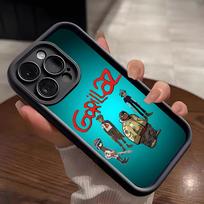 Anime Rock Band Gorillaz Phone Case For IPhone 17 Pro Max 15 Pro 16 14 Plus 12 13 Mini 11 Pro Shockproof Soft Cover iPhone 11 blue