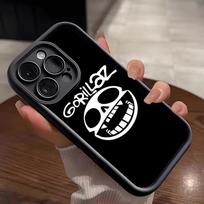 Anime Rock Band Gorillaz Phone Case For IPhone 17 Pro Max 15 Pro 16 14 Plus 12 13 Mini 11 Pro Shockproof Soft Cover iPhone 13 Pro Max gray