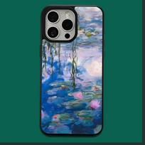 Claude Monet Menas Vandens lelijos Telefono dėklas iPhone 16,15,14,13,12,11,Plus,Pro,Max,Mini minkštas Magesafe magnetinis belaidis įkrovimas iphone14plus