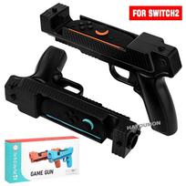 1Pair Shot Shooting Game Gun Left Right Controller Gun Stock Grip for Switch 2 Short Hand Grip Motion Controller Shooting Gun juoda