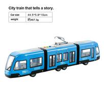 1:16 Diecast Traukinio Modelis Išskirtinis Rūdžiams Atsparus Greitojo Geležinkelio Modelis Vaikų Metro Žaislas Miesto Traukinys Dovana Berniukui B93 mėlyna