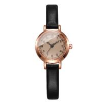Small Women Watches Elegant Ultra-thin Leather Strap Ladies Quartz Wristwatch Reloj Girls Clock Gift beige