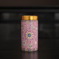 Keraminis tuščias arbatos skardinė mini žaliosios arbatos indelis arbatos pakuotės dėžutė laisvos arbatos laikymui Large Pink
