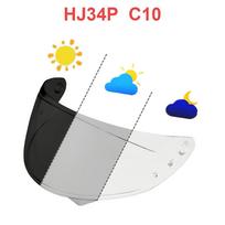 HJ34P Fotochrominis skydelis HJC C10 HJ34P šalmui Veido apsauga Lęšis Visère Moto Atsarginė Anti Fog Vidinė danga Skaidrus matomumas