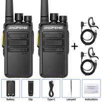 Baofeng BF-V12D GMSK Digital Walkie Talkie UHF Encrypted Call Noice Reduction HD Radio Wireless Copy Frequency Two Way Ham Radio USB Plug