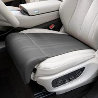 Car Seat Extended Footrest Driver and Passenger Leg Rest Universal Car Seat Cover Leather Breathable Non-slip Cars Seats Cover gray