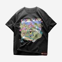 System Of A Down T shirt | Metal Music Shirt | Chop Suey | Lonely Day | Aerials | Toxicity | System Of A Down Merch | Cotton Tee T-Shirt Mens Kids 150 gray