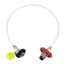 Gas Refill Adapter For Camping Stove, Outdoor Cassette Gas Tank Filling Valve, Furnace Inflation Valve Accessories žalia