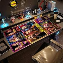 Wrestlemania Night Showdown Large Mouse Pad Gamer Mousepad Computer Desk Keyboard Mat Non-Slip Rubber Bottom Computer Decor Item Office Use 30cmx60cm