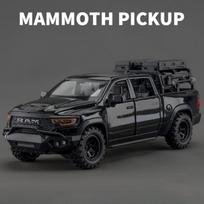 1:32GB RAM 1000 TRX Mammoth Alloy Automobilio Modelis Su Garsu Ir Šviesa Traukiamas Atgal Žaislas Kolekcionuojamas Gimtadienio Dovana juoda