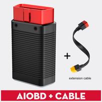 LAUNCH AIOBD Bluetooth OBD2 skaitytuvas, visų sistemų diagnostika, dirbtinis intelektas paprastai paaiškina gedimus, veikia su IOS ir Android AIOBD with Cable