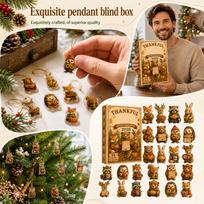 Christmas Advent Calendar with Ornaments – 2D Flat Countdown Surprise Box for Holiday Tree Decorations one size beige