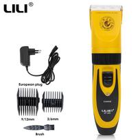LILI Dog Hair Trimmer ZP 295 Professional Pet Clippers 35W Rechargeable Electric Cat Shaver Grooming Animals Haircut Machine Standard black