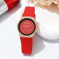 Xiaomi Madingi Roma ciferblato moteriški kalendoriaus kvarciniai laikrodžiai Atsitiktinis silikoninis dirželis Moteriškas sportinis laikrodis Reloj Mujer raudona