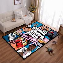 Grand Theft Auto Vice City Art Rug. Non-slip rug suitable for living room and bedroom sofas. 40x60cm( 15x23in ) gray