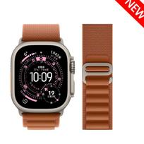Alpine Straps for Apple Watch 10 Band 44mm 40mm 49mm 46mm 45mm 41mm Nylon Correa Bracelet iWatch Series 12 11 SE 8 9 Ultra 2 3 4 S10-42mm 38 40 41mm brown