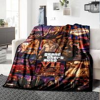 Grand Theft Auto Blanket Warmthful Decor Great for Picnics Office Chair Seaside Four Seasons Universal Stylish Decor 150cmx180cm