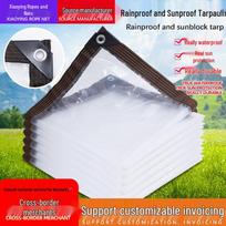 Clear Waterproof Tarp for Flower Cultivation & Balcony Insulation 1x2 gray