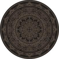 Retro Mandala Lotus gėlių raštas Apvalus kilimas Kėdė Grindų Kilimėlis Minkšti kilimai svetainei Neslystantis kilimėlis Miegamojo dekoro kilimas 100cm x 100cm