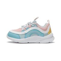 Li Ning Comfortable Non-Slip Shock Absorbing Wear-Resistant Casual Shoes Kids Sneakers Blue Pink YKNS018-2 25