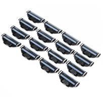 16pcs Manual Razor Blade Professional Barber Beard Razor Blades Men Shaver Blade gray