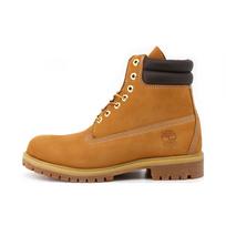 Timberland Waterville Top Grain Leather Durable Shock Absorbing Increased Height Comfortable Trendy High Top Outdoor Boots Men boots Wheat TB073540 40 brown