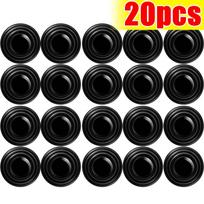 Anti-susidūrimo silikoniniai pagalvėlės automobilio durims, garso izoliacijos tarpinė, garsui nepralaidžios, smūgiams atsparios, guminis buferis, lipdukas 20pcs - No logo gray