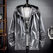 Didelio dydžio negabaritinė striukė Moteriški drabužiai su gobtuvu su užtrauktuku Bomber striukės Viršutiniai drabužiai Harajuku vėjo paltas XXXXXL pilka