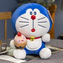 Anime Doraemon Pyragėlių Popkornas Pliušinis Žaislas Kawaii Japoniško Stiliaus Desertų Serija Kimštas Lėlės Mielos Pagalvės Žaislai Animacinis Gimtadienio Dovana 20cm blue