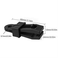 20Pcs Tarp Clips Heavy Duty Lock Grip Clamps Pool Cover Tent Fasteners Holder Windproof for Canopy Awnings Outdoor Camping black