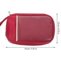 Cable Organizer Bag Travel Essentials Electronics Accessories Case for Chargers Cords Earbuds Data Lines Protective Indoor raudona