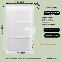 1Pcs Picture Storage Book Polaroid Photo Album Postcard Keeper with 84/120/240/288 Slots white