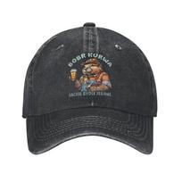 Bobr Kurwa Unisex Baseball Caps Bober Beaver Distressed Denim Hats Cap Vintage Outdoor All Seasons Travel Gift Headwear One Size gray