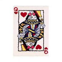 VIKAMA Creative Playing Card Carpet Soft Doormat Welcome Mat Kitchen Rug Bathroom Mat Rug For Bedroom Carpet For Live Room Home 60cm x 90cm black