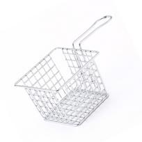 Square Shape French Fry Holder Iron Frying Strainer Practical Fryer Basket  Restaurant Home Kitchen