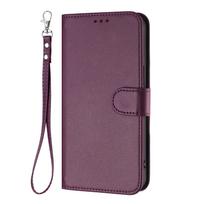 Wallet Flip Case For TCL K70 Nxtpaper PU Leather Cover with Card Slots TCL K70 Nxtpaper violetinė