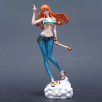 25cm One Piece Anime Figures Nami Figures Two Years Later The Straw Hat Troupe Figures Pvc Statue Toys Gifts In Stock gray