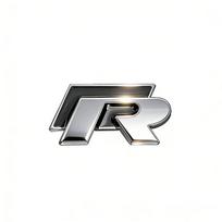 3D Metal R JK106 logo Sticker Car Front Grille Metal R logo Badge Tire Valve For VW GTI Polo Golf Passat Tiguan T-ROC Arteon Jetta CC Sticker Logo gray