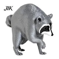 Fine Craftsmanship Ornaments 3D Printed Raccoon Figurine, Realistic Animal Statue, Decorative Desktop Ornament Durable Pla for Home Living Room 1pc gray