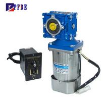 120W 220V/110V Mažo greičio didelio sukimo momento AC kirmėlinės pavaros reduktoriaus variklis ir greičio reguliatorius CW/CCW Išėjimo velenas 14mm Santykis 1:80 18aps/min 220V
