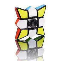 Magic Cube 3D Puzzle Spinner 1X3X3 Speed Gyro Fingertips Fidget Toy Antistress Educational Games For Kids Children Adults black
