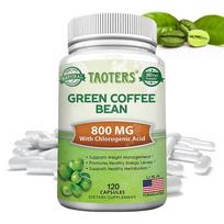 Green Coffee Bean Supplement Capsules, Taoters, 120 Capsules white