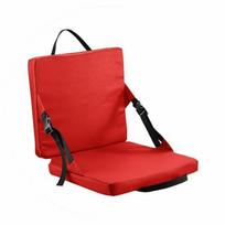 Outdoor Seat Cushion with Backrest Supportive for Bleachers raudona