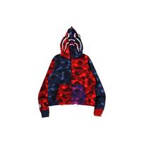 Bape Color Camo Crazy Shark Full Zip Hoodie 1I20-115-001 XL black