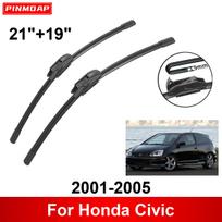 Car Civic Honda Wiper For 20012005 21  19  Front Rear Wiper Blades Brushes Cutter Accessories 2001 2002 2003 2004 2005 juoda