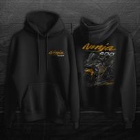 Motorcycle Hoodie for Kawasaki Ninja 400 2018-2023  Riders L black