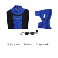 Markas Greisonas Cosplay Invincible 3 sezonas Marko kostiumas Mėlynas Elastingas 3D spausdintas Zentai kostiumas Kaukė Apranga Helovinas Pagal užsakymą M black