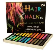 Washable Hair Dye Chalk For Children 24 Colors Safe